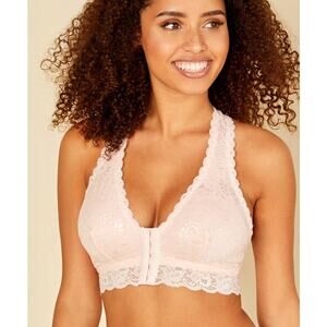 Cosabella never say never Valeria Bralette soft pink pastel sz L nwot new